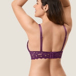 Women's Lace Nursing Bralette Mulberries Purple