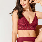 Women's Lace Nursing Bralette Cerise