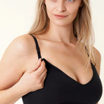 Women's Seamless Soft Knit Nursing Bra Beige