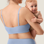 Women's Ribbed Scoop Nursing Bralette Warm Beige