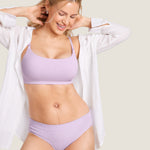 Women's Ribbed Scoop Nursing Bralette Black 2