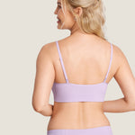 Women's Ribbed Scoop Nursing Bralette Black 2