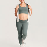 Women's V Neck Nursing Crop Tank Top Lilac Air