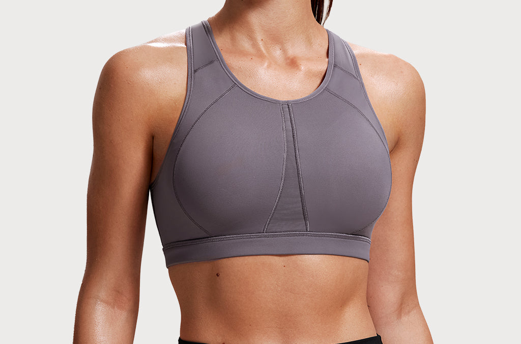 Women's High Neck Racerback Sports Bra The wild wood