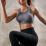 Women's High Neck Racerback Sports Bra The wild wood