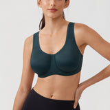 Women's High Impact Sports Bra Forest Dark Green @model_info:ES1