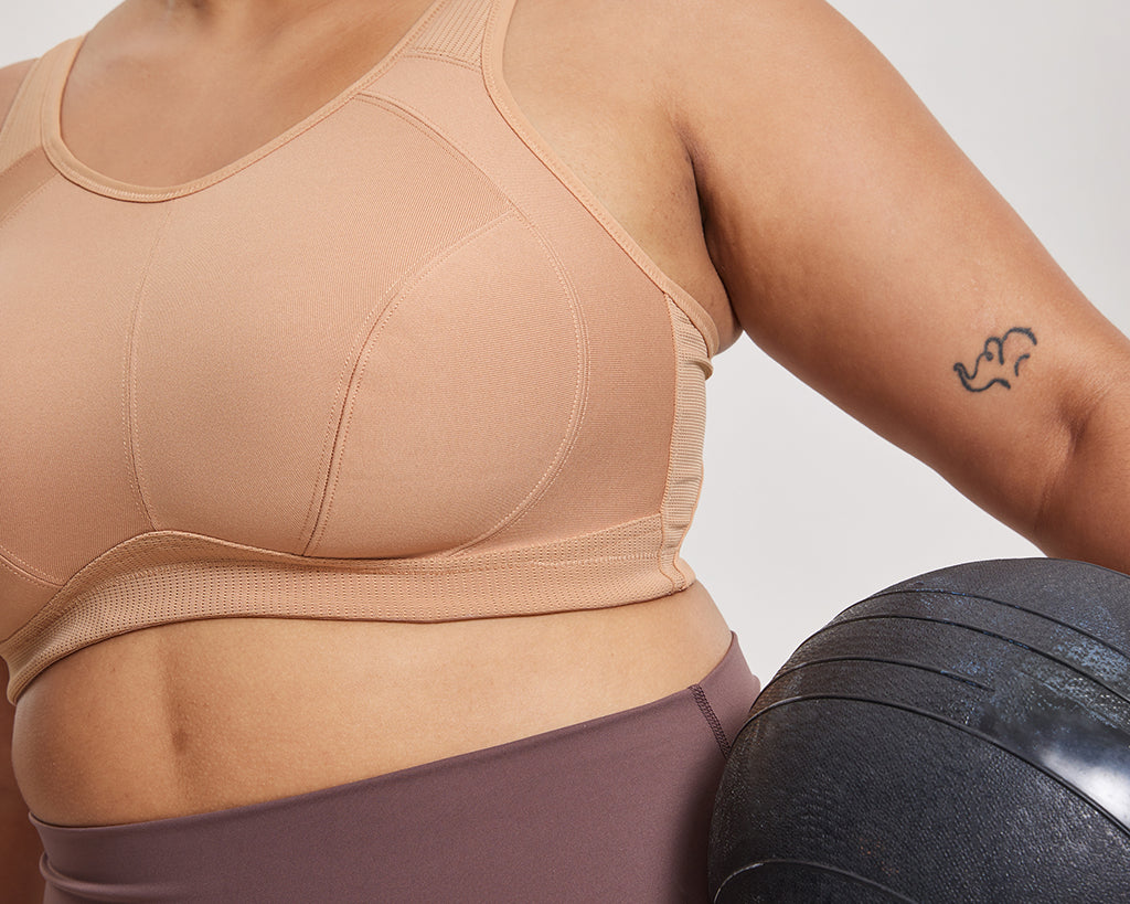 Women's Full Coverage Wireless Sport Bra Barely Buff