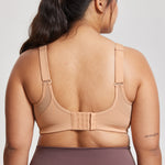 Women's Full Coverage Wireless Sport Bra Barely Buff