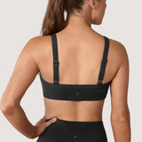 Women's Hugcurve Adjustable Square Workout Bra Black