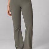 Women's Hugcurve No Front Seam Flare Leggings 31'' Smoked Green