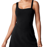 Women's Hugcurve One Shoulder Tennis Dress - Detachable Strap Desert Sage