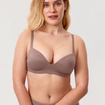 Women's Everyday Push Up Bra Brown Purple