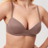 Women's Everyday Push Up Bra Brown Purple