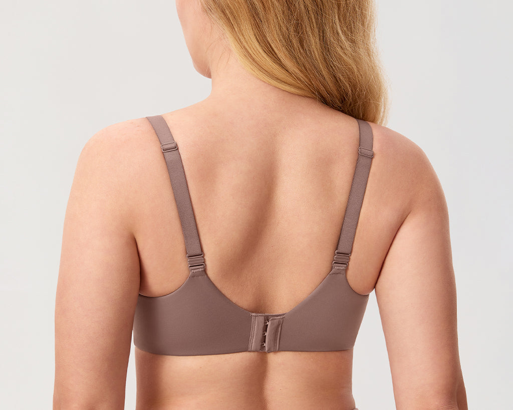 Women's Everyday Push Up Bra Brown Purple