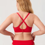 Women's Everyday Push Up Bra Deep Red