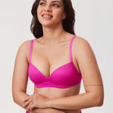 Women's Everyday Push Up Bra Glitter Pink