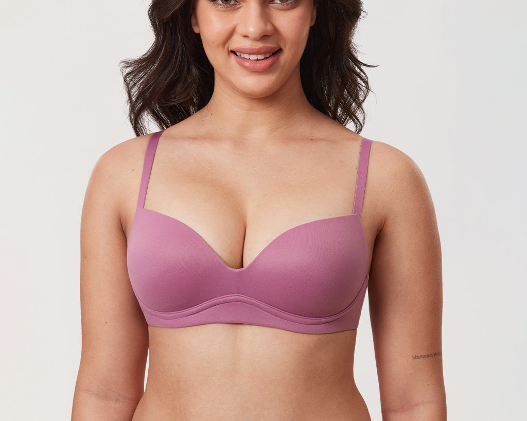 Women's Everyday Push Up Bra Smoke Rose