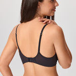 Women's Lace Balconette Underwire Bra Black @model_info:ESA2