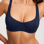 Women's Underwire Balconette Bra Deep Ocean Blue @model_info:ES3