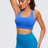 CRZ YOGA Women's Cross Back Sports Bra Arctic Plum