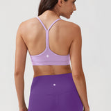 CRZ YOGA Women's Y Back Sports Bra True Navy