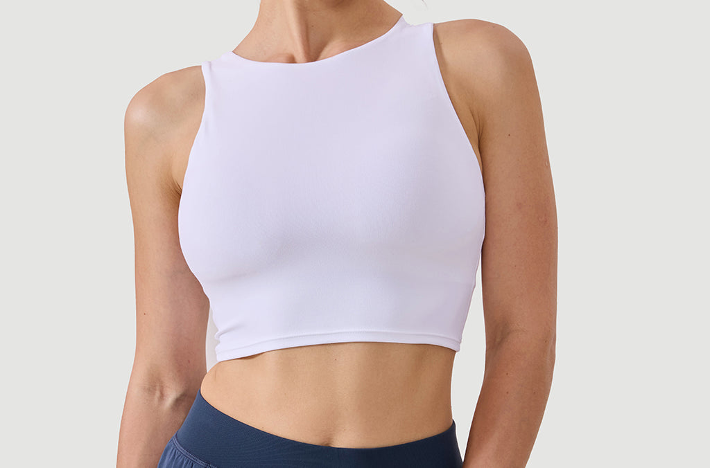 Women's Racerback Longline Sports Bra Black