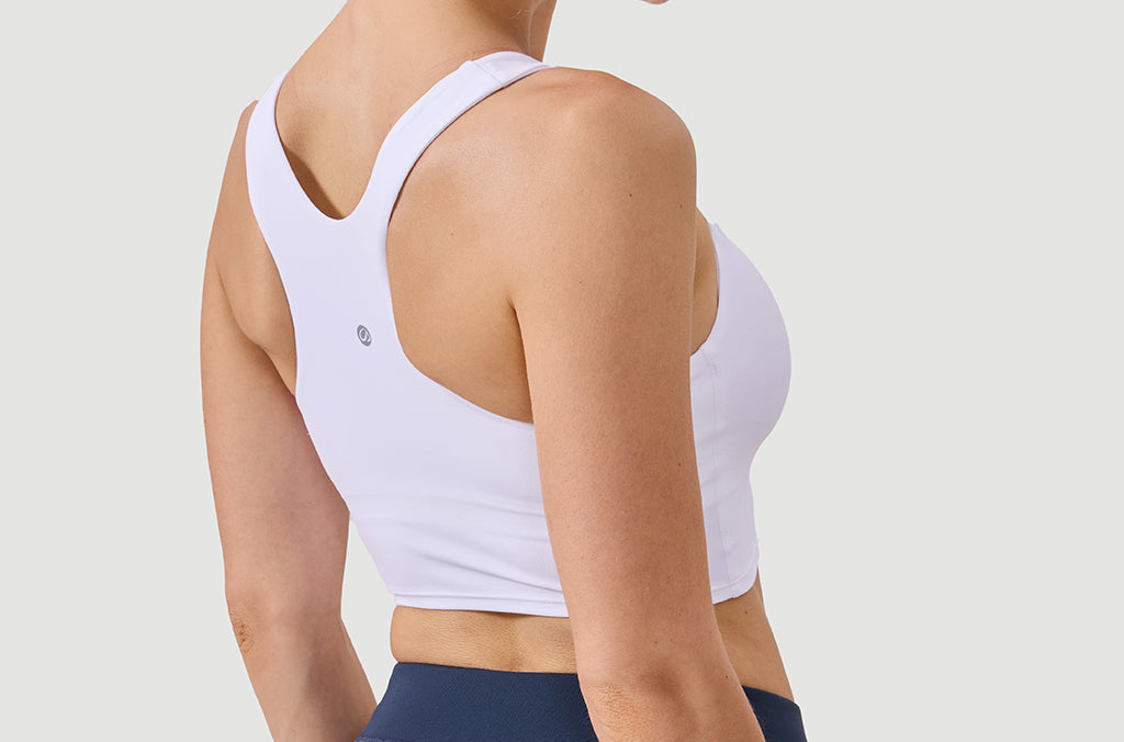 Women's Racerback Longline Sports Bra Black