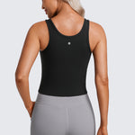 CRZ YOGA Women's Double Lined Tank Top French Navy