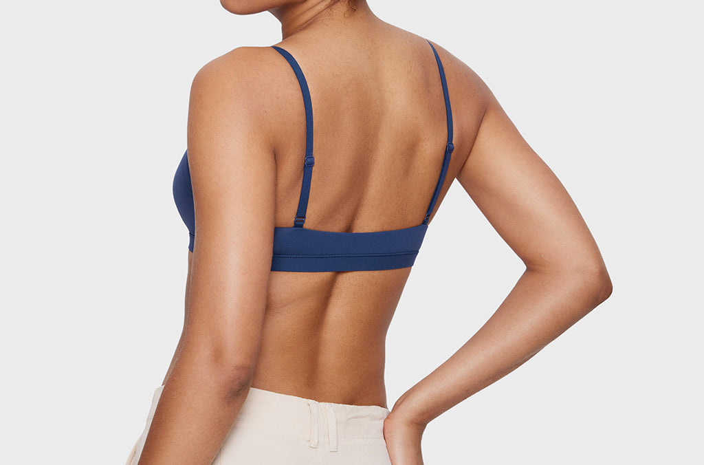 Women's Soft Triangle Bralette Nightfall Blue