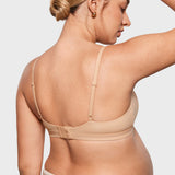 Women's Inbarely® Soft Three Layer Nursing Bralette - Scoop Neck Warm Beige @model_info:ES3