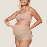 Women's High Waist Full Coverage Maternity Panties 2 Pack Wheat (2pack) @model_info:SHOPIFY5