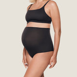 Women's High Waist Full Coverage Maternity Panties 2 Pack Black (2 Pack) @model_info:SHOPIFY1
