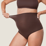 Women's High Waist Full Coverage Maternity Panties 2 Pack Hazelnut (2pack) @model_info:SHOPIFY3