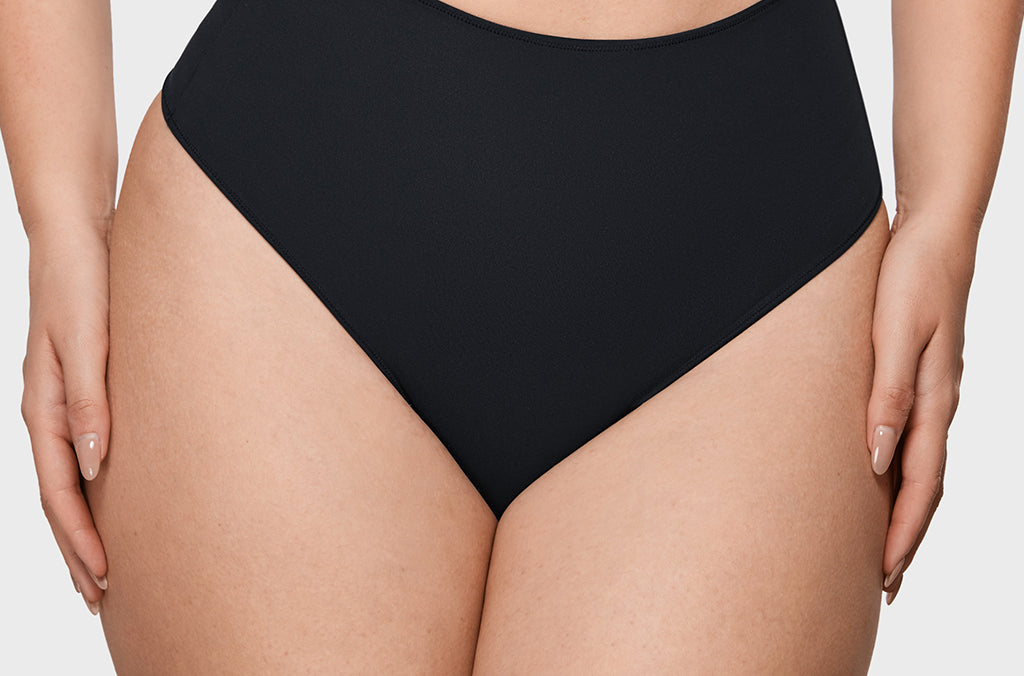 Women's Cozy High Waisted Thongs 3 Pack Basic (3pack)