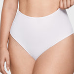 Women's Cozy High Waisted Thongs 3 Pack White (3pack)