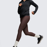 CRZ YOGA Women's Fleece Lined Leggings with Pockets 28'' Black