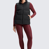 Women's Fleece Lined Leggings 28" Red Merlot