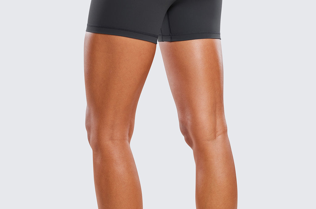 Women's Sleek Basic Biker Shorts 4" Mysterious Grey