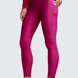CRZ YOGA Women's Fleece Lined Leggings with Pockets 25'' Milky White