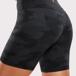 CRZ YOGA Women's Yoga High Rise Biker Shorts Butterluxe Shorts 6'' Black