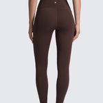 CRZ YOGA Women's Yoga Leggings 25" with Pockets Hot Fudge Brown