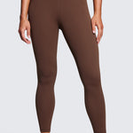 CRZ YOGA Women's High Rise Butterluxe Yoga Leggings 25'' V Cross Waist Black