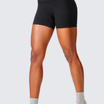 CRZ YOGA Women's Scrunch Butt Shorts 4" - No Front Seam Stelindigo