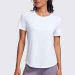 Women's Pima Cotton Classic Short Sleeve Shirts White