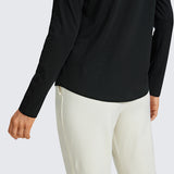 Women's Pima Cotton Long Sleeve Shirts Mortar color