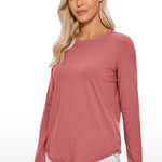 Women's Pima Cotton Long Sleeve Shirts Black