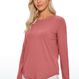 Women's Pima Cotton Long Sleeve Shirts Black