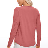 Women's Pima Cotton Long Sleeve Shirts White