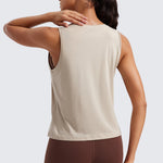 Women's Pima Cotton Cropped Tank Top Black