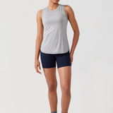 CRZ YOGA Women's Lightweight Racerback Tank Top Silver Mist